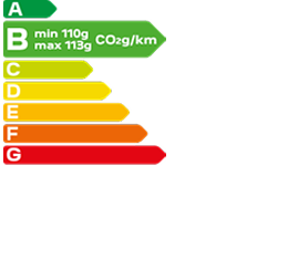 min 110g / MAx 113 g CO2/km